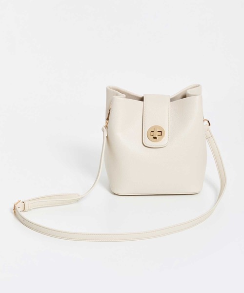 NOELA（ノエラ）の「バックルデザインバケツバッグ（ハンドバッグ・レディース・ブラック/オフホワイト/キャメル・フリー）」の10枚目の写真