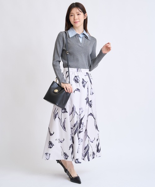 NOELA（ノエラ）の「バックルデザインバケツバッグ（ハンドバッグ・レディース・ブラック/オフホワイト/キャメル・フリー）」の13枚目の写真