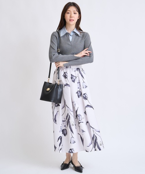 NOELA（ノエラ）の「バックルデザインバケツバッグ（ハンドバッグ・レディース・ブラック/オフホワイト/キャメル・フリー）」の14枚目の写真