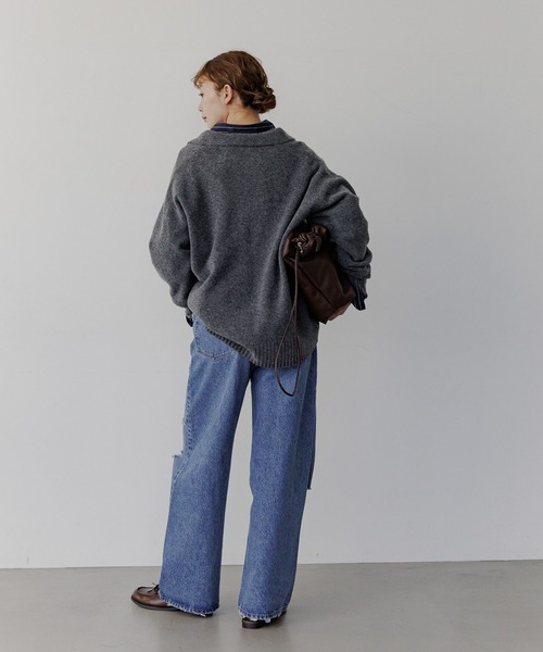 BAYFLOW（ベイフロー）の「ブロードストレッチシャツ（シャツ/ブラウス・レディース・ライトブルー/ネイビー/ピンク/ホワイト・FREE）」の20枚目の写真