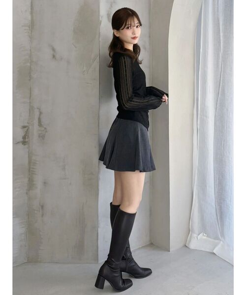 MERCURYDUO（マーキュリーデュオ）の「カットレースアシメトップス（Tシャツ/カットソー・レディース・オフホワイト/ブラック・FREE）」の16枚目の写真