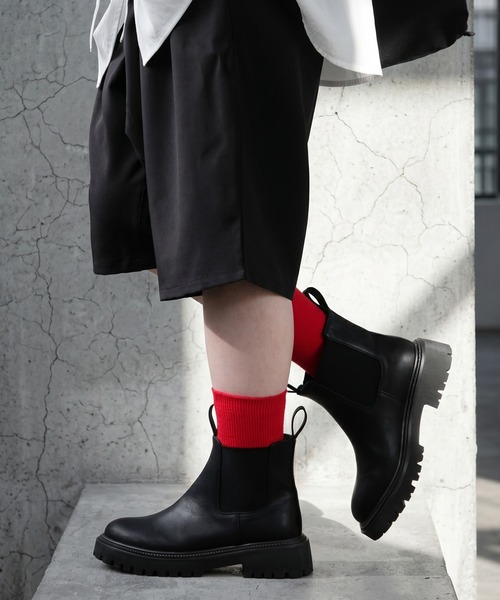 antiqua(アンティカ)の「ハーフ ワイド サルエルパンツ(その他パンツ・レディース・ダークグレー/ブラック・ONESIZE)」の7枚目の写真