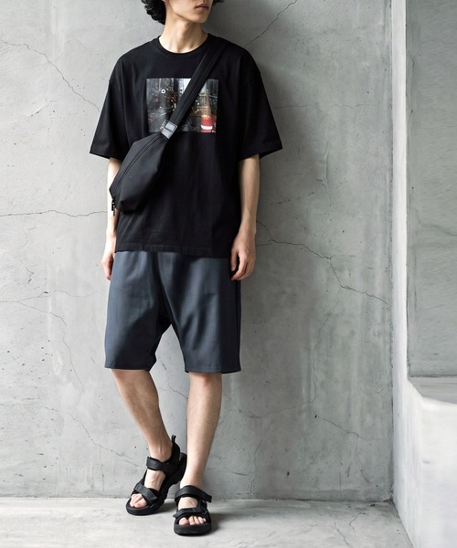 antiqua(アンティカ)の「ハーフ ワイド サルエルパンツ(その他パンツ・レディース・ダークグレー/ブラック・ONESIZE)」の21枚目の写真