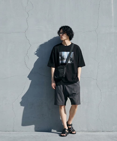 antiqua(アンティカ)の「ハーフ ワイド サルエルパンツ(その他パンツ・レディース・ダークグレー/ブラック・ONESIZE)」の18枚目の写真