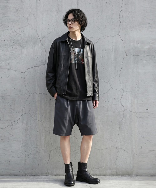 antiqua(アンティカ)の「ハーフ ワイド サルエルパンツ(その他パンツ・レディース・ダークグレー/ブラック・ONESIZE)」の16枚目の写真