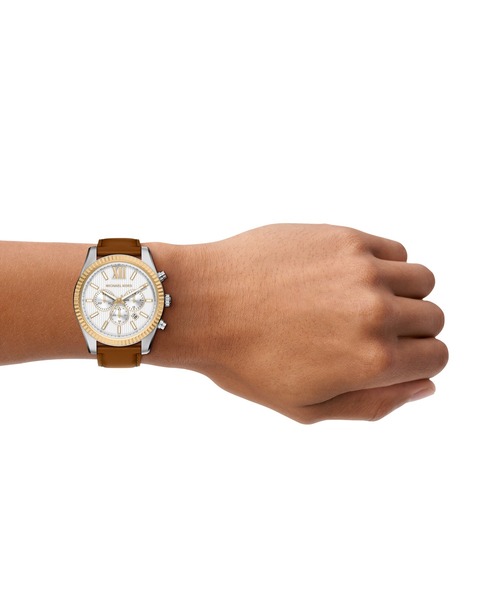 MICHAEL KORS（マイケルコース）の「マイケル・コース 腕時計 メンズ アナログ レザー MK9257（アナログ腕時計・メンズ・ブラウン・FREE）」の2枚目の写真
