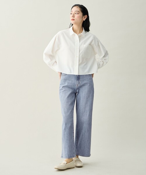 ANY（エニィ）の「ANYクロップドシャツ（シャツ/ブラウス・レディース・ホワイト系・F）」の3枚目の写真