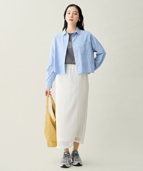 ANY（エニィ）の「ANYクロップドシャツ（シャツ/ブラウス・レディース・ホワイト系・F）」の10枚目の写真