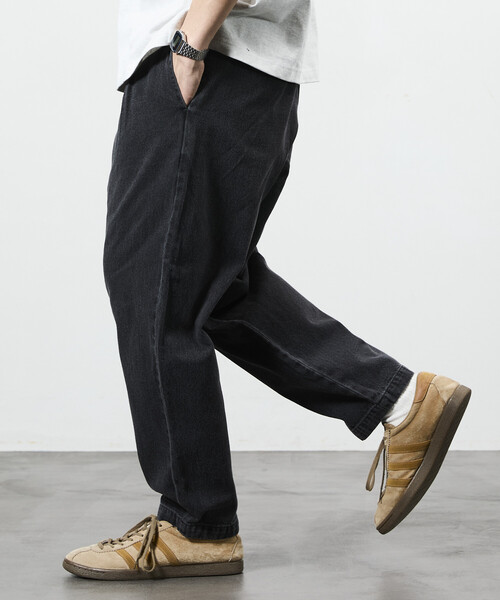 FREAK'S STORE（フリークスストア）の「限定展開 Dickies×FREAK'S STORE/ディッキーズ 別注 ワイドテーパードシルエット ツータック ワークパンツ（チノパンツ・メンズ・ベージュ/インディゴブルー/ブラック/ブラック系その他・SMALL/MEDIUM/LARGE）」の12枚目の写真