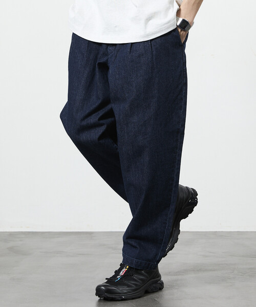 FREAK'S STORE（フリークスストア）の「限定展開 Dickies×FREAK'S STORE/ディッキーズ 別注 ワイドテーパードシルエット ツータック ワークパンツ（チノパンツ・メンズ・ベージュ/インディゴブルー/ブラック/ブラック系その他・SMALL/MEDIUM/LARGE）」の21枚目の写真