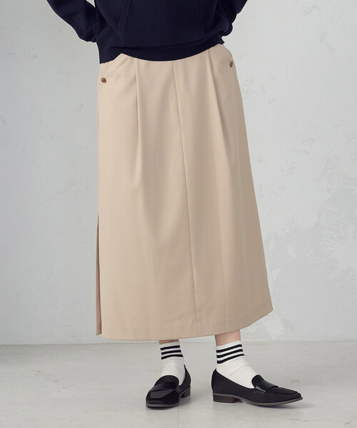 COMME CA ISM（コムサイズム）の「ナロースカート（スカート・レディース・チャコール/グレイッシュベージュ/ベージュ・MEDIUM/SMALL/X-LARGE/LARGE）」の3枚目の写真