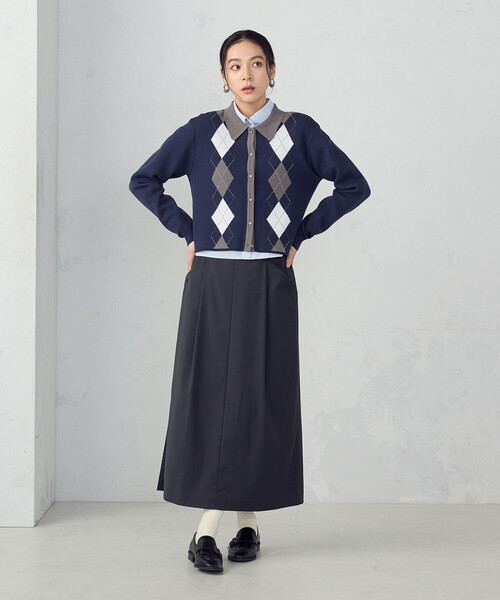 COMME CA ISM（コムサイズム）の「ナロースカート（スカート・レディース・チャコール/グレイッシュベージュ/ベージュ・MEDIUM/SMALL/X-LARGE/LARGE）」の5枚目の写真