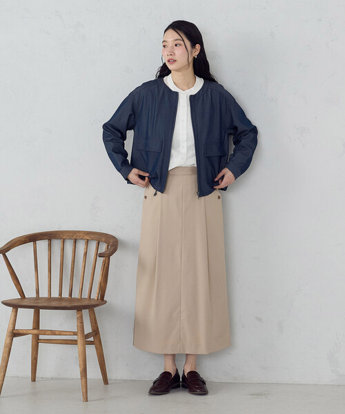 COMME CA ISM（コムサイズム）の「ナロースカート（スカート・レディース・チャコール/グレイッシュベージュ/ベージュ・MEDIUM/SMALL/X-LARGE/LARGE）」の11枚目の写真