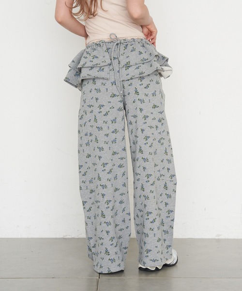 RAY CASSIN（レイカズン）の「マルチウェイフリルスウェットパンツ（スウェットパンツ・レディース・グレー系その他2/ホワイト系その他/ホワイト・FREE）」の7枚目の写真