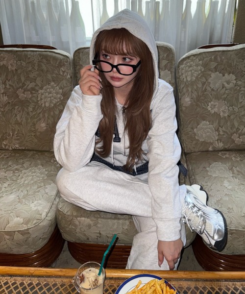 RAY CASSIN（レイカズン）の「マルチウェイフリルスウェットパンツ（スウェットパンツ・レディース・グレー系その他2/ホワイト系その他/ホワイト・FREE）」の17枚目の写真