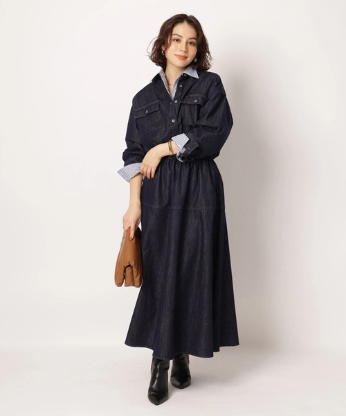美品　アルページュストーリー　デニムシャツ セットアップ　ワンピース　2 美品 アルページュストーリー デニムシャツ セットアップ ワンピース 2