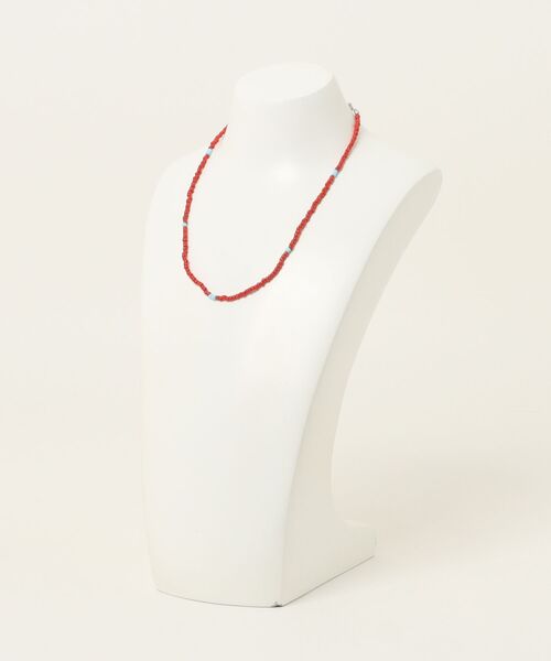 LOWRYS FARM（ローリーズファーム）の「ビーズネックレス 647301（ネックレス・レディース・ブラック/レッド/グリーン・FREE）」の4枚目の写真