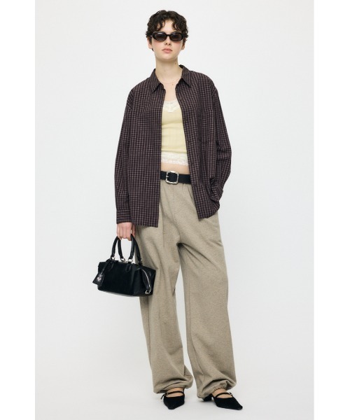 MOUSSY（マウジー）の「【26年SS新作】SUCKER CHECK シャツ（シャツ/ブラウス・レディース・ブルー/アイボリー/ブラウン・1/2）」の14枚目の写真