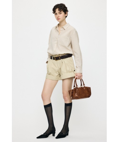 MOUSSY（マウジー）の「【26年SS新作】SUCKER CHECK シャツ（シャツ/ブラウス・レディース・ブルー/アイボリー/ブラウン・1/2）」の20枚目の写真