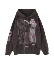 L.H.P（エルエイチピー）の「emary/エメリー/Damaged Luv bite Hoodie