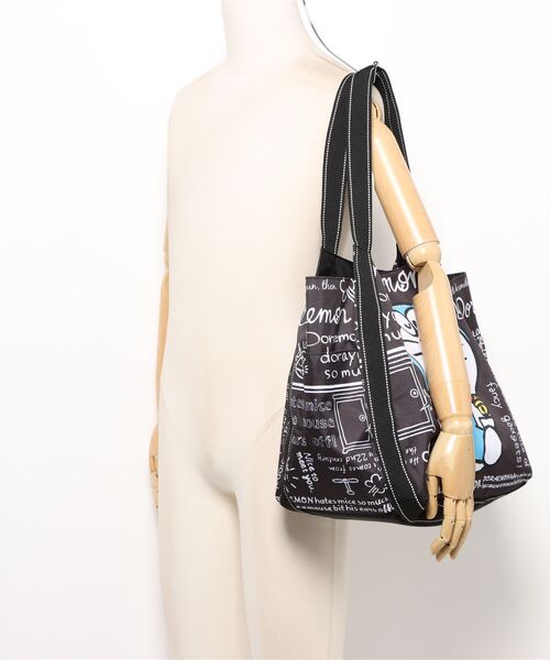 sanrio（サンリオ）の「I'm Doraemon バルーントート2（トートバッグ・レディース・グレー/ブラック・FREE）」の10枚目の写真