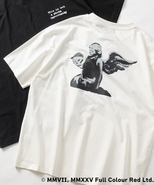 JOHN'S CLOSET(ジョンズクローゼット)の「【ab】〔BRANDALISED〕アソートアートデザイン 冷感天竺 半袖Tシャツ 接触冷感/UVカット/ストレッチ(Tシャツ/カットソー・メンズ・ホワイト系1/ブラック系3/ブラック系1/グレー系1/ブラック系2/ホワイト系3/グレー系3/グレー系2/ホワイト系2・X-LARGE/LARGE/MEDIUM)」の1枚目の写真