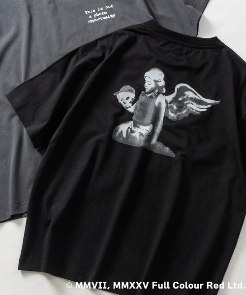 JOHN'S CLOSET(ジョンズクローゼット)の「【ab】〔BRANDALISED〕アソートアートデザイン 冷感天竺 半袖Tシャツ 接触冷感/UVカット/ストレッチ(Tシャツ/カットソー・メンズ・ホワイト系1/ブラック系3/ブラック系1/グレー系1/ブラック系2/ホワイト系3/グレー系3/グレー系2/ホワイト系2・X-LARGE/LARGE/MEDIUM)」の5枚目の写真