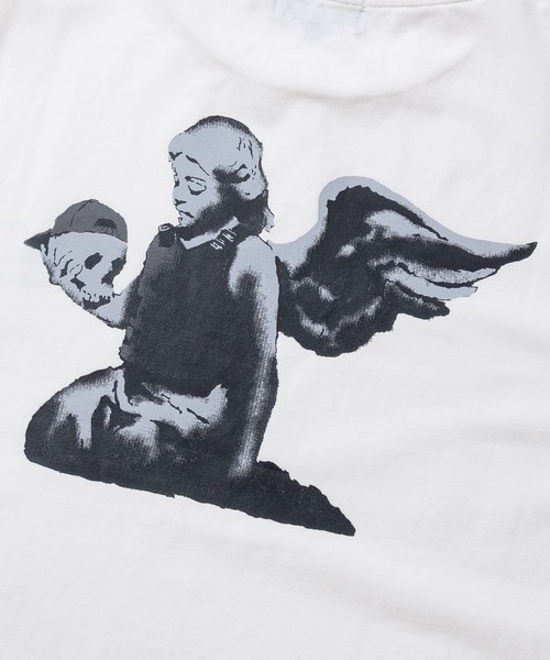 JOHN'S CLOSET(ジョンズクローゼット)の「【ab】〔BRANDALISED〕アソートアートデザイン 冷感天竺 半袖Tシャツ 接触冷感/UVカット/ストレッチ(Tシャツ/カットソー・メンズ・ホワイト系1/ブラック系3/ブラック系1/グレー系1/ブラック系2/ホワイト系3/グレー系3/グレー系2/ホワイト系2・X-LARGE/LARGE/MEDIUM)」の12枚目の写真