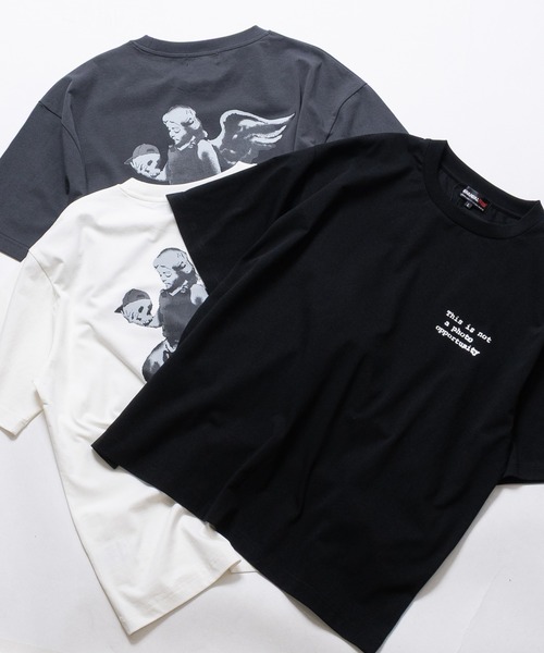 JOHN'S CLOSET(ジョンズクローゼット)の「【ab】〔BRANDALISED〕アソートアートデザイン 冷感天竺 半袖Tシャツ 接触冷感/UVカット/ストレッチ(Tシャツ/カットソー・メンズ・ホワイト系1/ブラック系3/ブラック系1/グレー系1/ブラック系2/ホワイト系3/グレー系3/グレー系2/ホワイト系2・X-LARGE/LARGE/MEDIUM)」の21枚目の写真