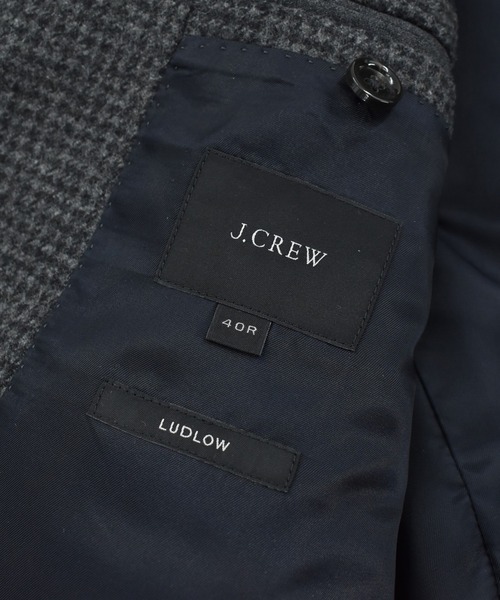 J.CREW（ジェイクルー）の「【USED】J.CREW “LUDLOW” 千鳥格子柄 ウール セットアップ（セットアップ・メンズ・グレー・LARGE）」の9枚目の写真