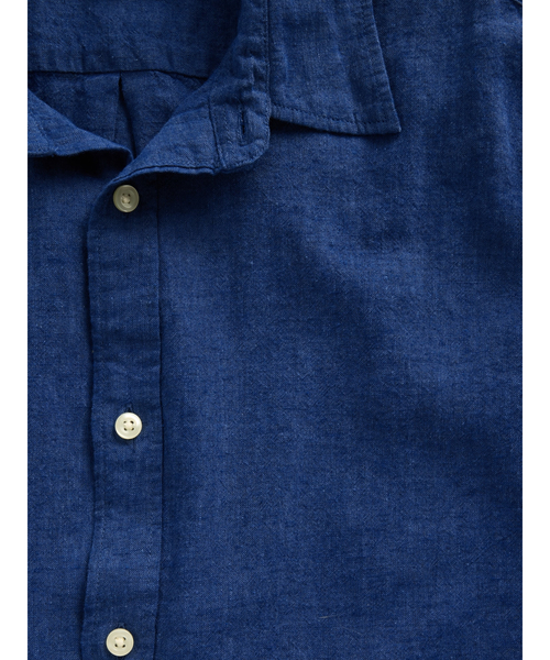 GAP(ギャップ)の「スタンダードフィット リネンブレンドシャツ(シャツ/ブラウス・メンズ・ベージュ系その他/ブルー/ホワイト×ブルー・S/XS/M/L/XL)」の12枚目の写真