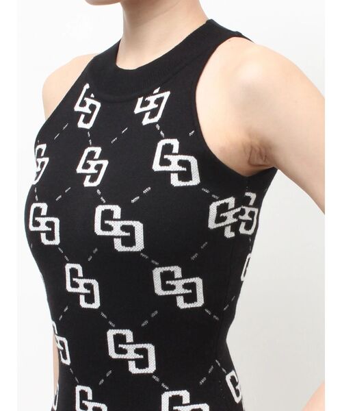 GYDA（ジェイダ）の「GG glitter quiltingアメスリニットワンピース（ワンピース・レディース・オフホワイト/ブラック・FREE）」の15枚目の写真