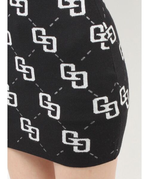 GYDA（ジェイダ）の「GG glitter quiltingアメスリニットワンピース（ワンピース・レディース・オフホワイト/ブラック・FREE）」の16枚目の写真