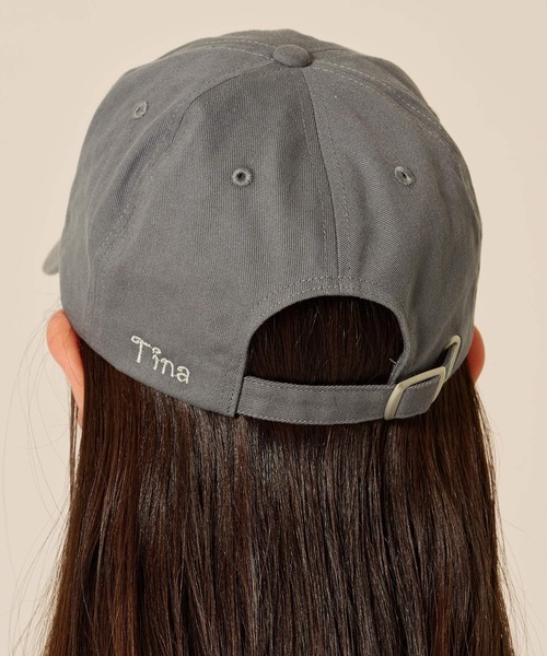 TINA：JOJUN（ティーナジョジュン）の「ストーン付き キャップ TINA：JOJUN（キャップ・レディース・レモンイエロー/ブルーグレー・F）」の7枚目の写真