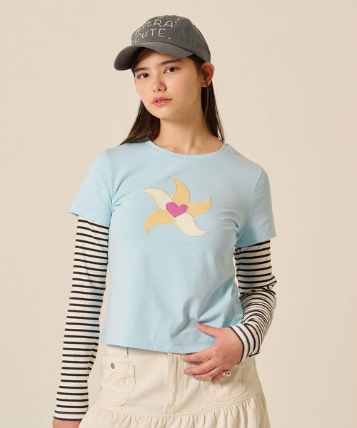 TINA：JOJUN（ティーナジョジュン）の「ストーン付き キャップ TINA：JOJUN（キャップ・レディース・レモンイエロー/ブルーグレー・F）」の8枚目の写真