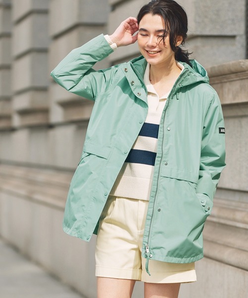 AIGLE(エーグル)の「GORE-TEX ゴアテックス 防風 防水 透湿 2レイヤー ジャケット RP(マウンテンパーカー・レディース・グリーン/ベージュ/ブラック・44/40/42/38/36/34)」の3枚目の写真