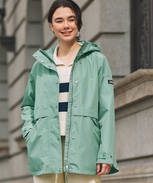 AIGLE(エーグル)の「GORE-TEX ゴアテックス 防風 防水 透湿 2レイヤー ジャケット RP(マウンテンパーカー・レディース・グリーン/ベージュ/ブラック・44/40/42/38/36/34)」の18枚目の写真