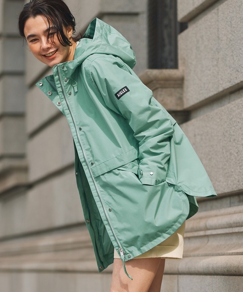 AIGLE(エーグル)の「GORE-TEX ゴアテックス 防風 防水 透湿 2レイヤー ジャケット RP(マウンテンパーカー・レディース・グリーン/ベージュ/ブラック・44/40/42/38/36/34)」の19枚目の写真