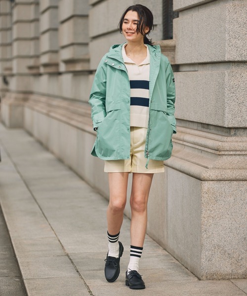 AIGLE(エーグル)の「GORE-TEX ゴアテックス 防風 防水 透湿 2レイヤー ジャケット RP(マウンテンパーカー・レディース・グリーン/ベージュ/ブラック・44/40/42/38/36/34)」の22枚目の写真