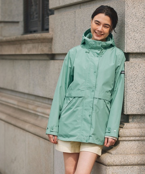AIGLE(エーグル)の「GORE-TEX ゴアテックス 防風 防水 透湿 2レイヤー ジャケット RP(マウンテンパーカー・レディース・グリーン/ベージュ/ブラック・44/40/42/38/36/34)」の21枚目の写真