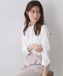 index | ランダムタックトップス【洗濯機OK/吸水速乾/接触冷感/UVケア】《5col》(Tシャツ/カットソー)