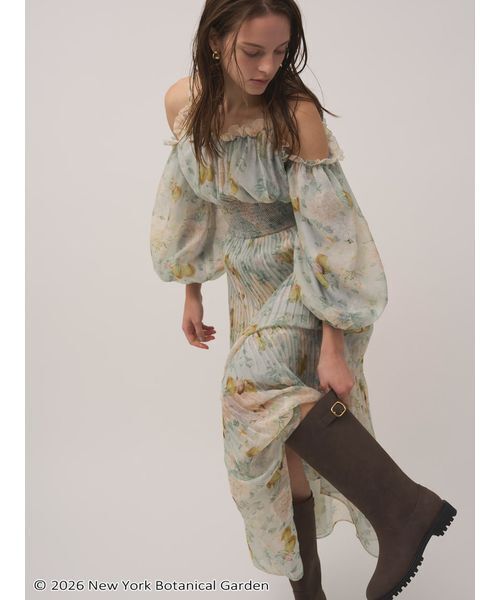 SNIDEL（スナイデル）の「NYBG ギャザープリーツワンピース（ワンピース・レディース・イエロー/ミント/ライトピンク・1/0）」の8枚目の写真