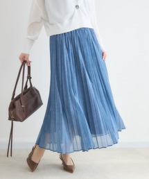 KATHARINE ROSS | 【KATHARINE ROSS】シアーデニムプリーツスカート(デニムスカート)