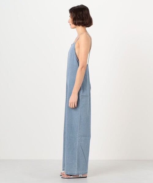 BASERANGE(ベースレンジ)の「BASERANGE YUMI JUMPSUIT コットンシルクデニム ジャンプスーツ(サロペット/オーバーオール・レディース・ライトブルー・S)」の3枚目の写真