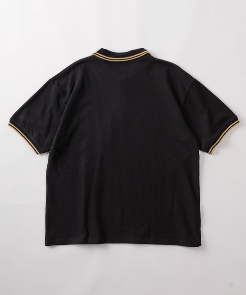 BEVERLY HILLS POLO CLUB（ビバリーヒルズポロクラブ）の「【71】【BEVERLY HILLS POLO CLUB/ビバリーヒルズポロクラブ】ワンポイント刺繍 鹿の子 リブラインポロシャツ（ポロシャツ・メンズ・グリーン/ホワイト/サックスブルー/オリーブ/ブラック/ネイビー・XL/L/M）」の8枚目の写真