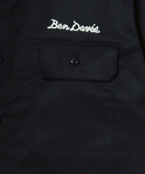 BEN DAVIS(ベンデイビス)の「BEN DAVIS/ベンデイビス SS WORK SHIRT/オーバーサイズ TCツイル ワーク レギュラーカラー 半袖シャツ/レディース メンズ(シャツ/ブラウス・メンズ・ブラック/ストライプ/ネイビー/ベージュ・XL/L/M)」の16枚目の写真