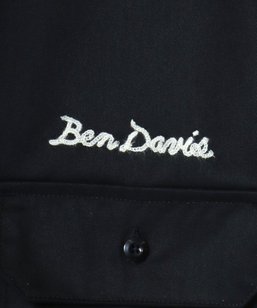 BEN DAVIS(ベンデイビス)の「BEN DAVIS/ベンデイビス SS WORK SHIRT/オーバーサイズ TCツイル ワーク レギュラーカラー 半袖シャツ/レディース メンズ(シャツ/ブラウス・メンズ・ブラック/ストライプ/ネイビー/ベージュ・XL/L/M)」の17枚目の写真