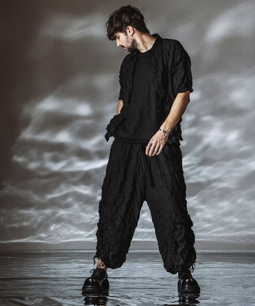 NO ID.（ノーアイディ）の「【NO ID.】Sheer Layered Sleeveless Pullover / シアーレイヤードスリーブレスプルオーバー（Tシャツ/カットソー・メンズ・アイボリー/ブラック/グレー・ONE SIZE）」の5枚目の写真