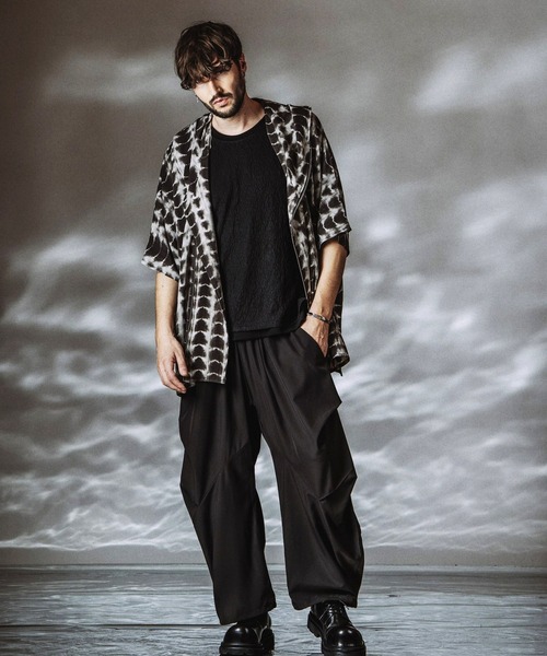 NO ID.（ノーアイディ）の「【NO ID.】Sheer Layered Sleeveless Pullover / シアーレイヤードスリーブレスプルオーバー（Tシャツ/カットソー・メンズ・アイボリー/ブラック/グレー・ONE SIZE）」の7枚目の写真