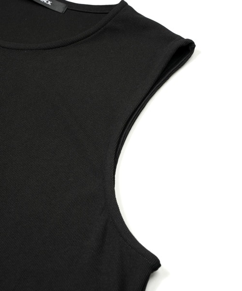 NO ID.（ノーアイディ）の「【NO ID.】Sheer Layered Sleeveless Pullover / シアーレイヤードスリーブレスプルオーバー（Tシャツ/カットソー・メンズ・アイボリー/ブラック/グレー・ONE SIZE）」の13枚目の写真